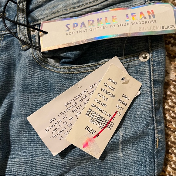 NWT Pacsun 5 Skinniest Sparkle Distressed Denim - Picture 2 of 7